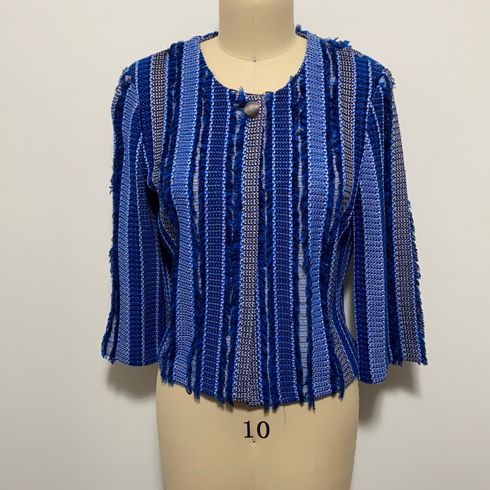 St John Blue Fringe Jacket - Picture 2 of 10